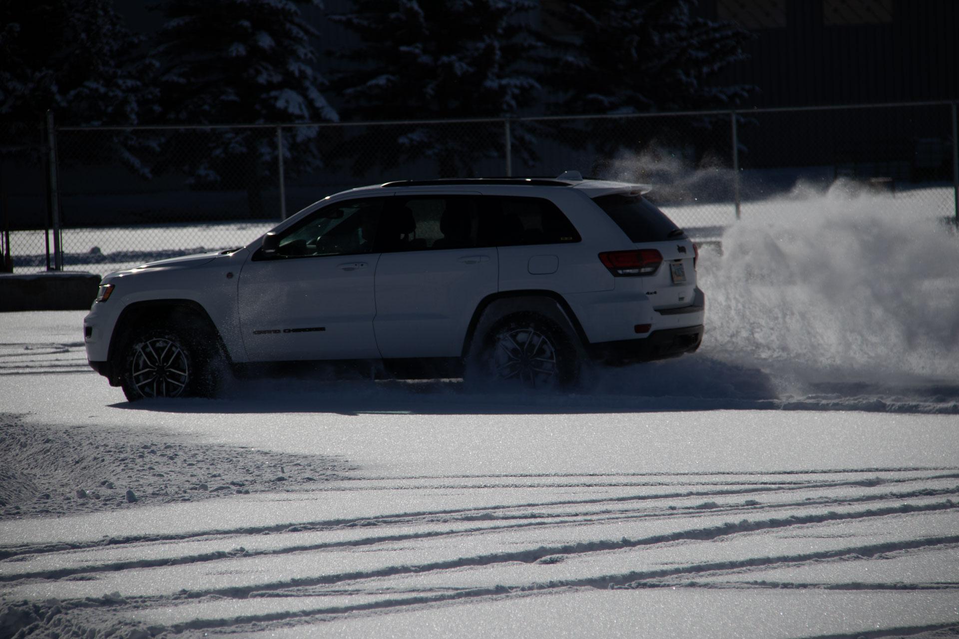 Ice driving training in Bozeman, Montana